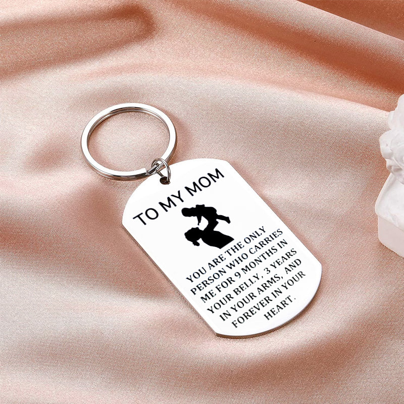 TO MY MOM Keyring, Necklace