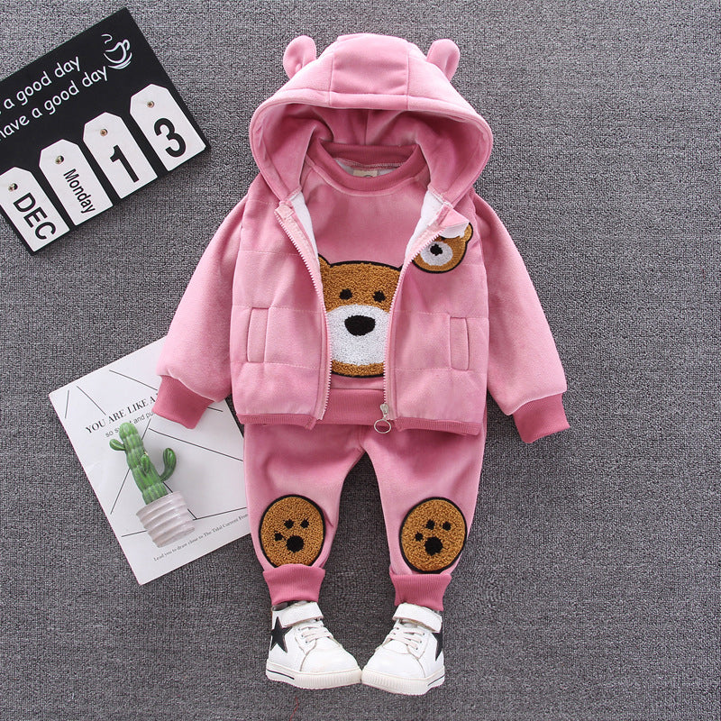 Chidren's Wear Fluffy Bear Pattern Set