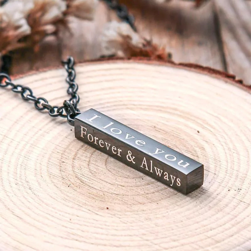 Stainless Steel Wishing Post Pendant Necklace