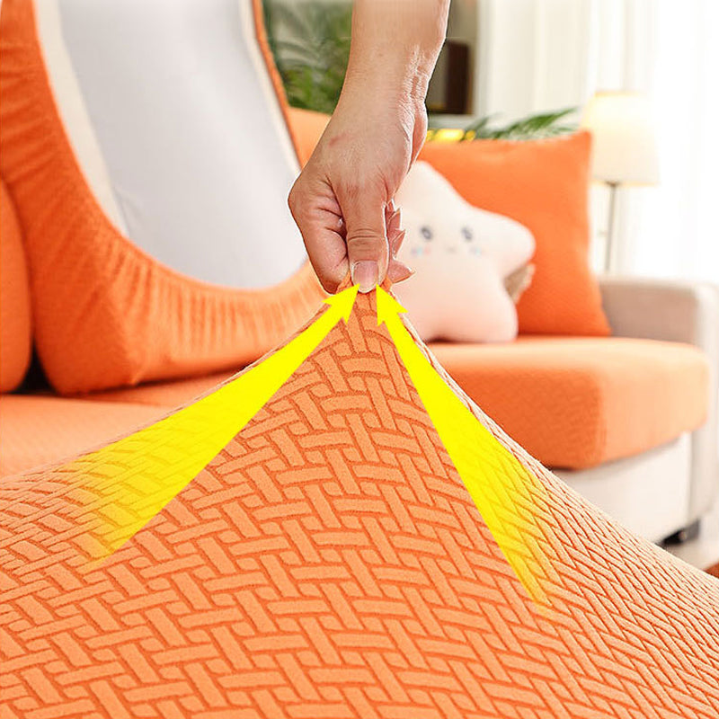 Wrap-around stretch sofa cover