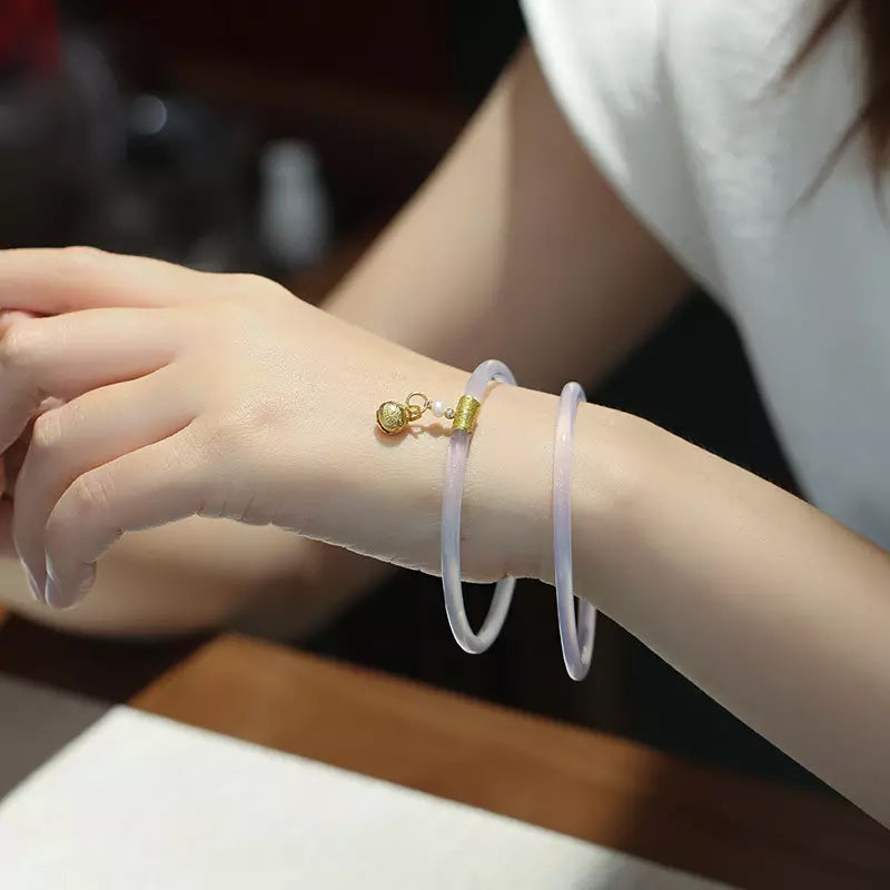 Ancient style bell and jade bracelet
