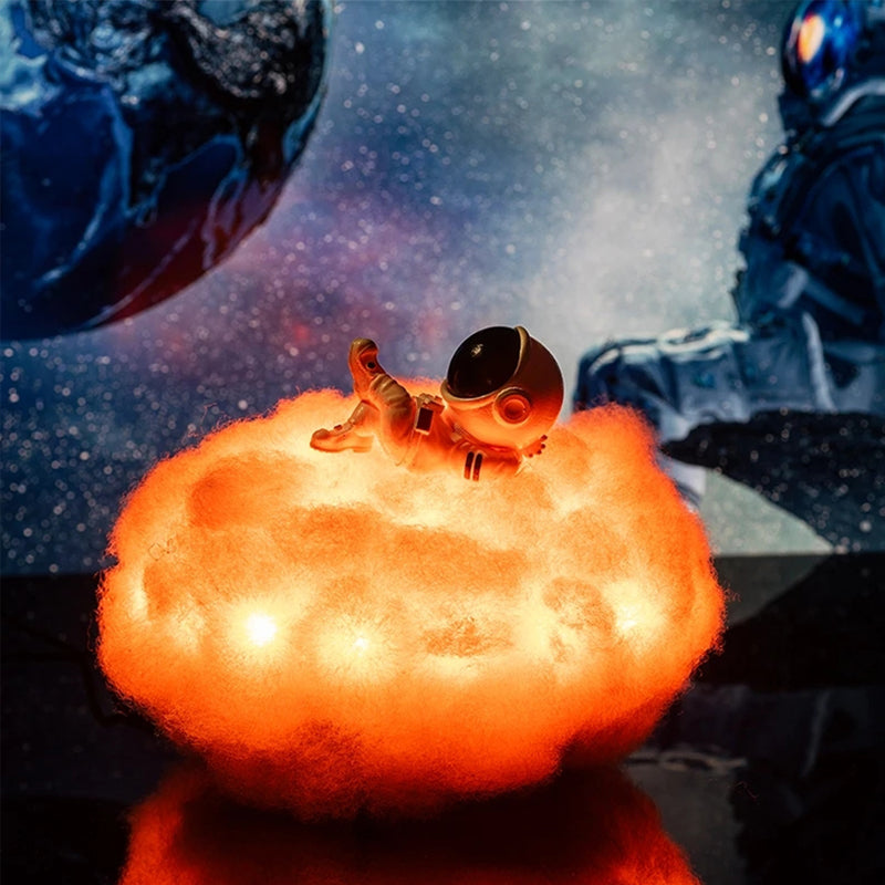 Colorful Clouds Astronaut LED Lamp