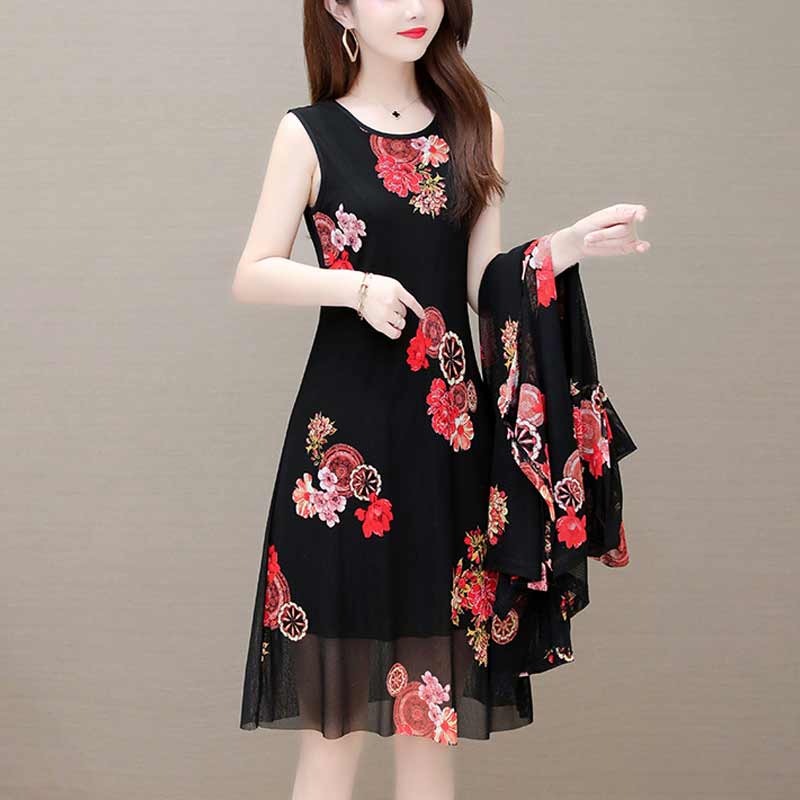Womens Floral Print Dress