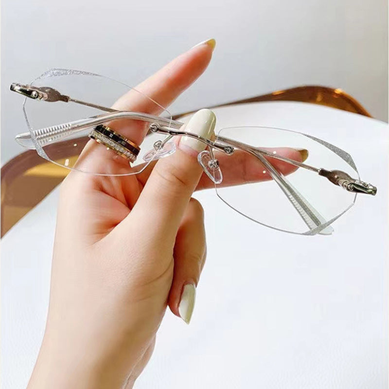 Fashionable Anti-blue Light Rimless Reading Glasses