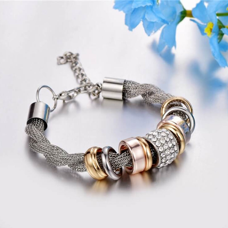 Entwined Ring Accent Bracelet