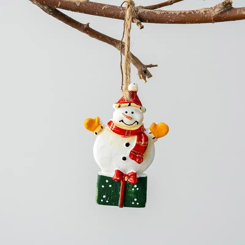 Resin Christmas Tree Decorative Pendants