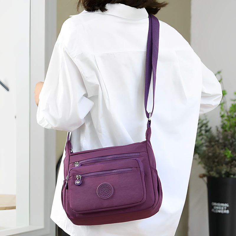 Printed Nylon Shoulder Bag