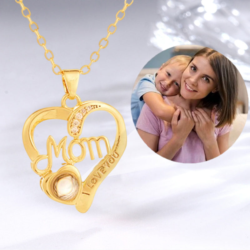 Mother's Day Gift Personalized Photo Projection Necklace