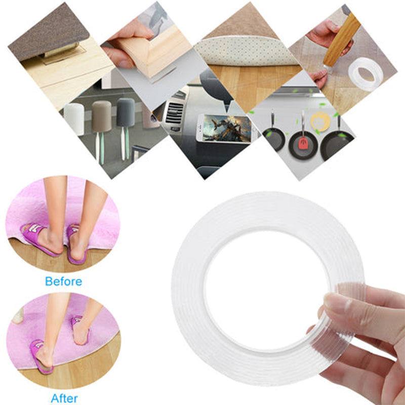 Reusable Double Sided Adhesive Traceless Tape