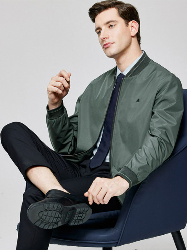 Men's Casual Baseball Collar Jacket