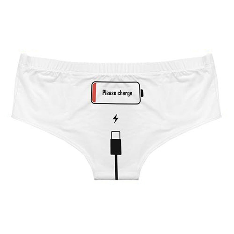 “Please Charge” Funny Print Briefs