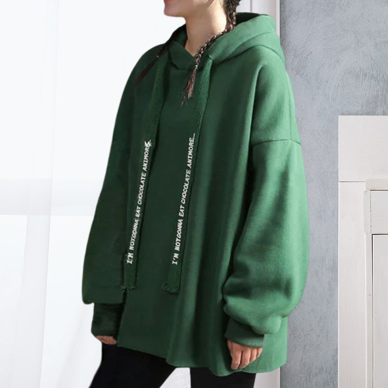 Hooded Letter Sweatshirt