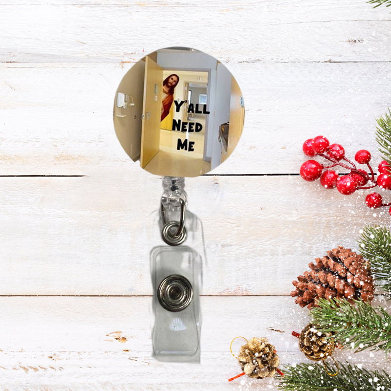 Funny Christmas Jesus Keychain