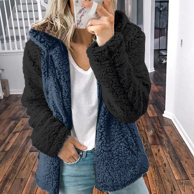 Hooded Plush Autumn Winter Jacket