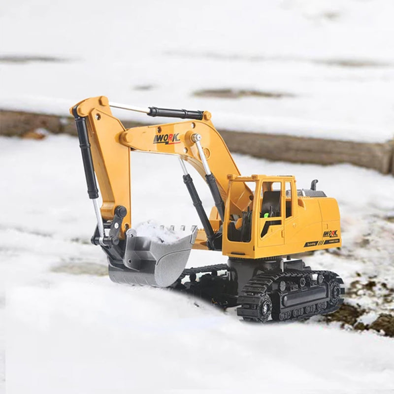 Alloy Bulldozer Toys Pushing Sand and Snow