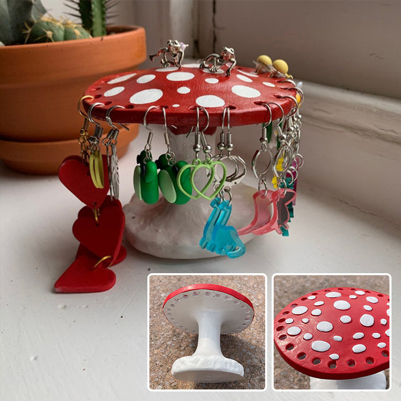 Cute Mushroom Earring Holder
