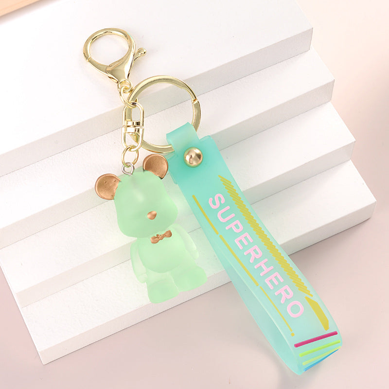 Bow Tie Bear Keychain