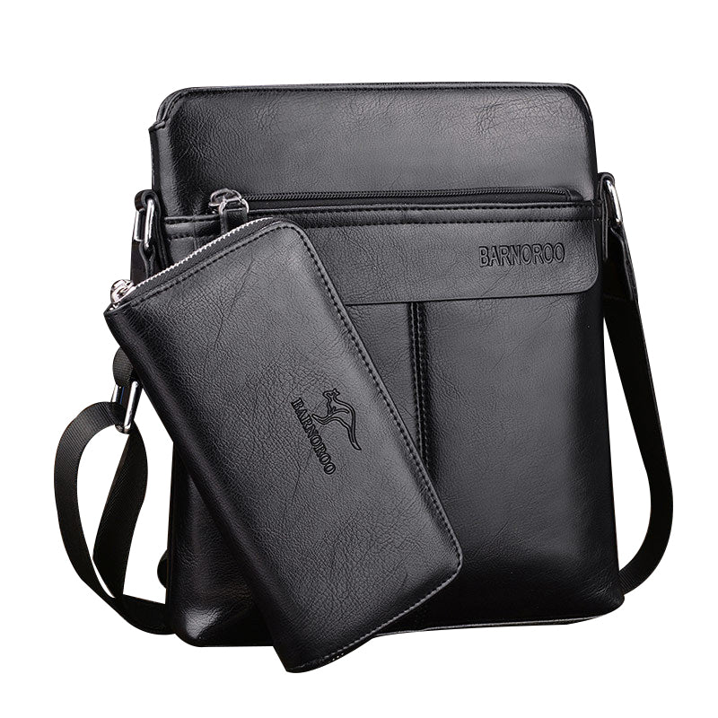 Men's shoulder bag messenger bag with handbag