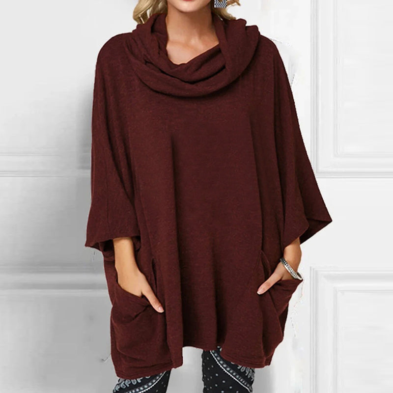 Casual Three-quarter Sleeve Loose Large Size Knitted Tops