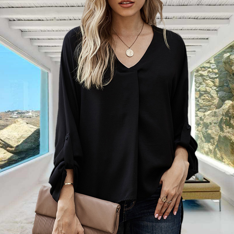V-neck Loose Shirt