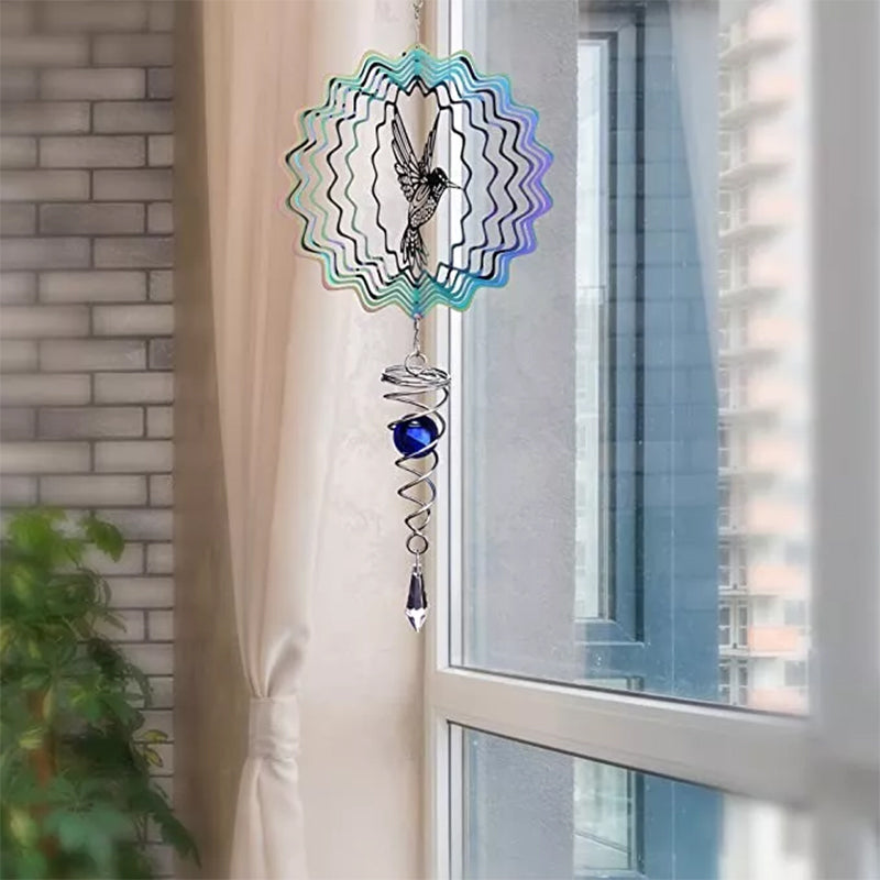 Hummingbird Hanging Wind Spinner