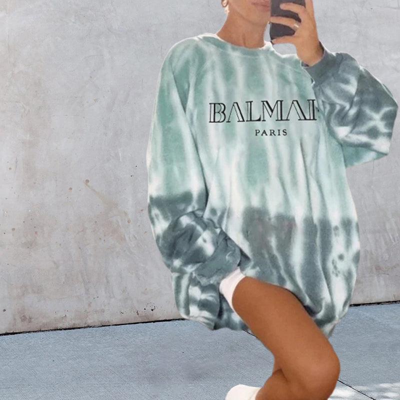 Women's Tie Dye Print Sweatshirt