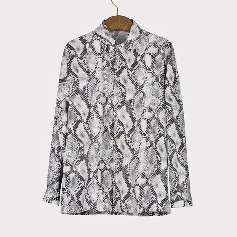 Snake Print Casual Shirt