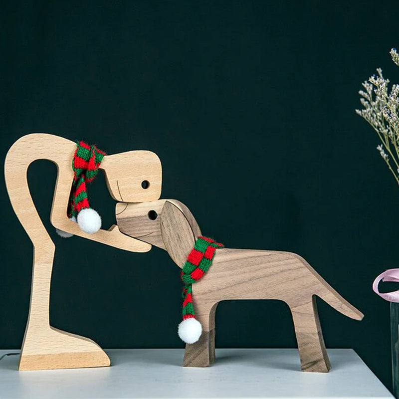 Pet Lover - Wood Sculpture Table Ornaments