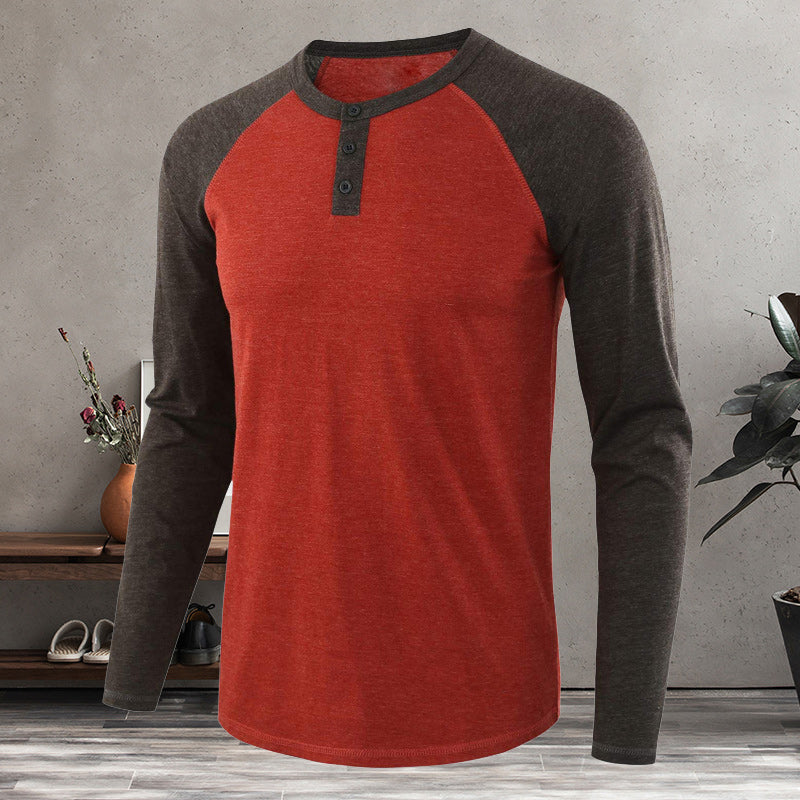 Men's Henley Long Sleeve T-Shirt