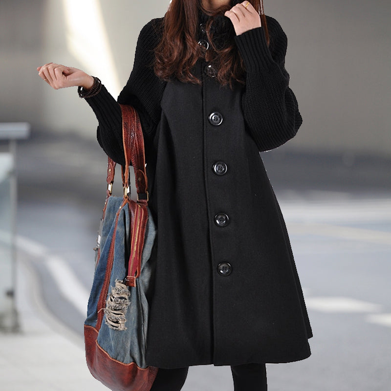 Oversized High Neck Bucket Coat