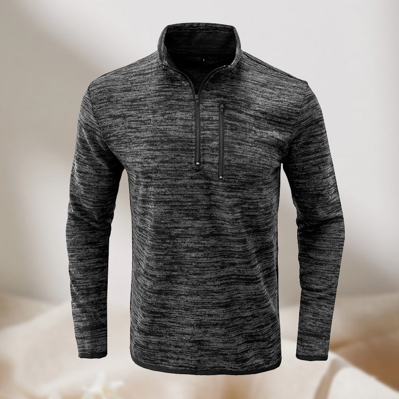 Men's Half Zip Stand Collar Sweatshirt