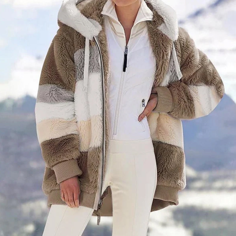 Plush Cropped Fashion Jacket