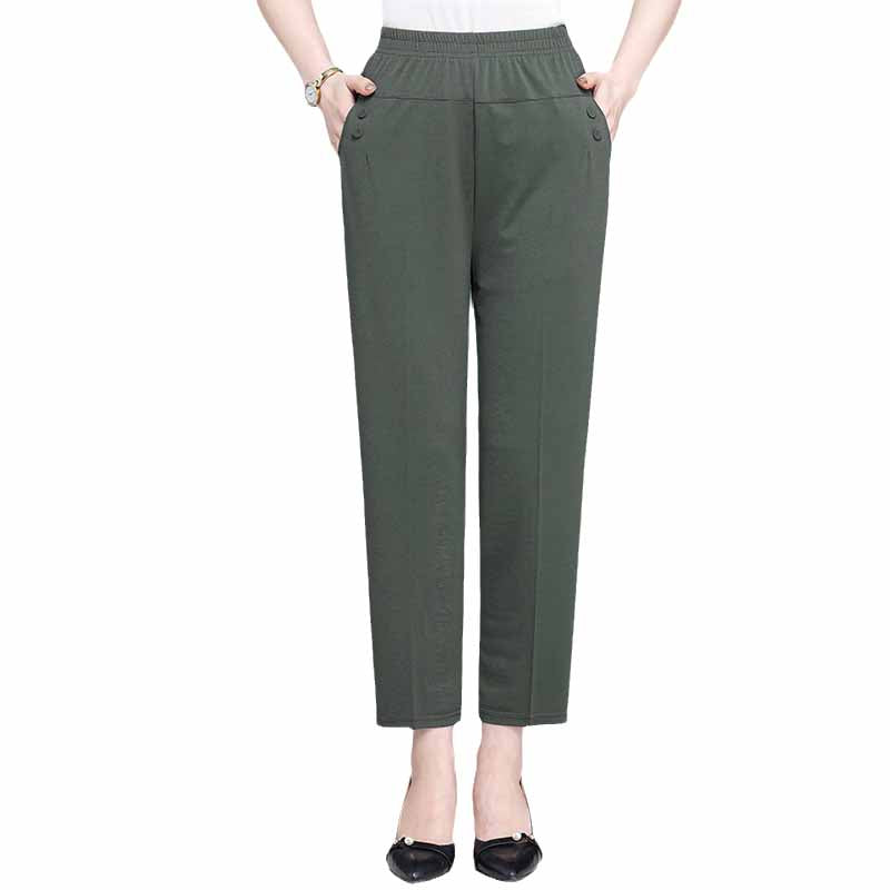 High Waist Cropped Trousers