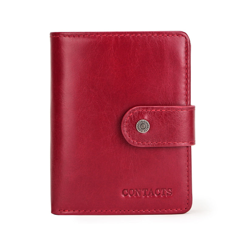 Genuine Leather Passport Holder Cover Wallet with Multi Card Slots