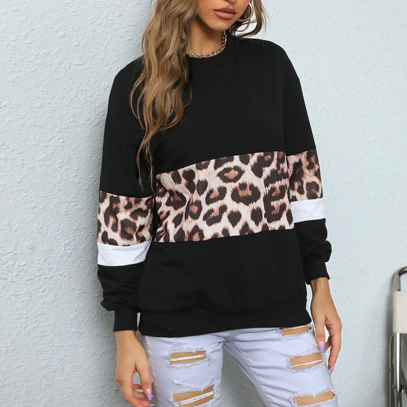 Black Leopard Sweatshirt