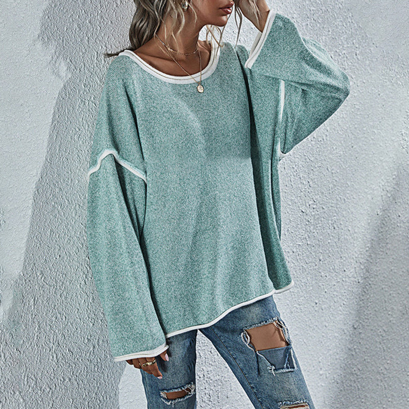 Crewneck Knit Loose Sweater