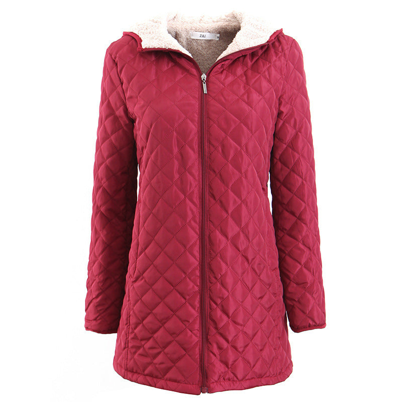 Lightweight Hooded Long Sleeve Padded Coat