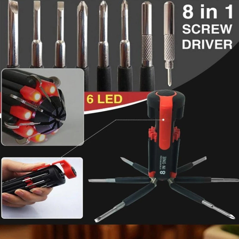 8 In 1 Torch Screwdriver