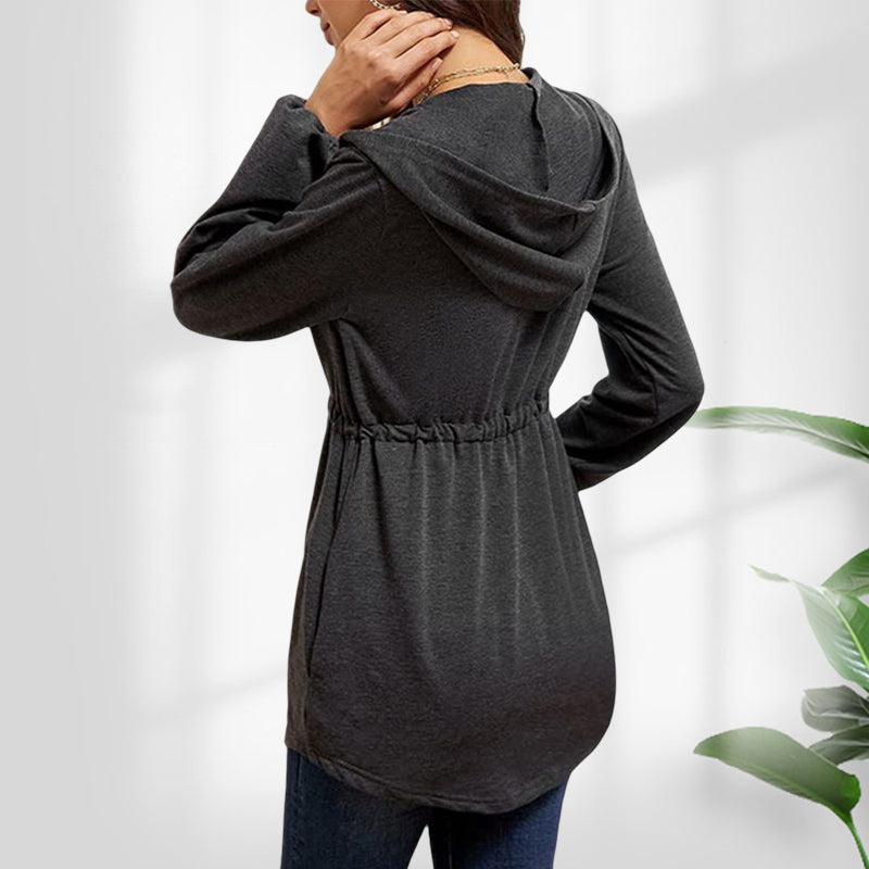Belted Balloon Sleeve Jacket