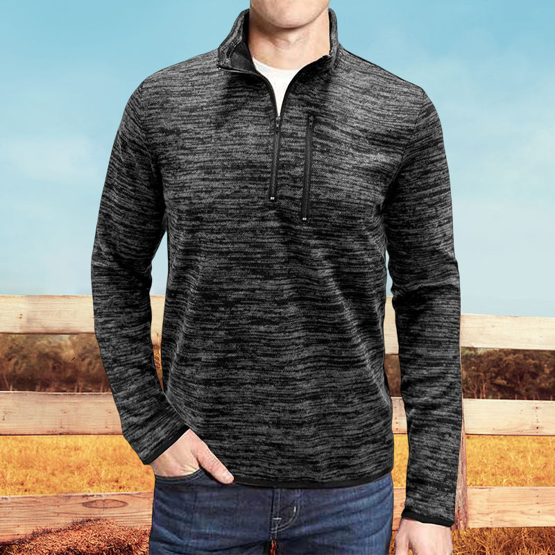 Men's autumn and winter zipper turtleneck t-shirt