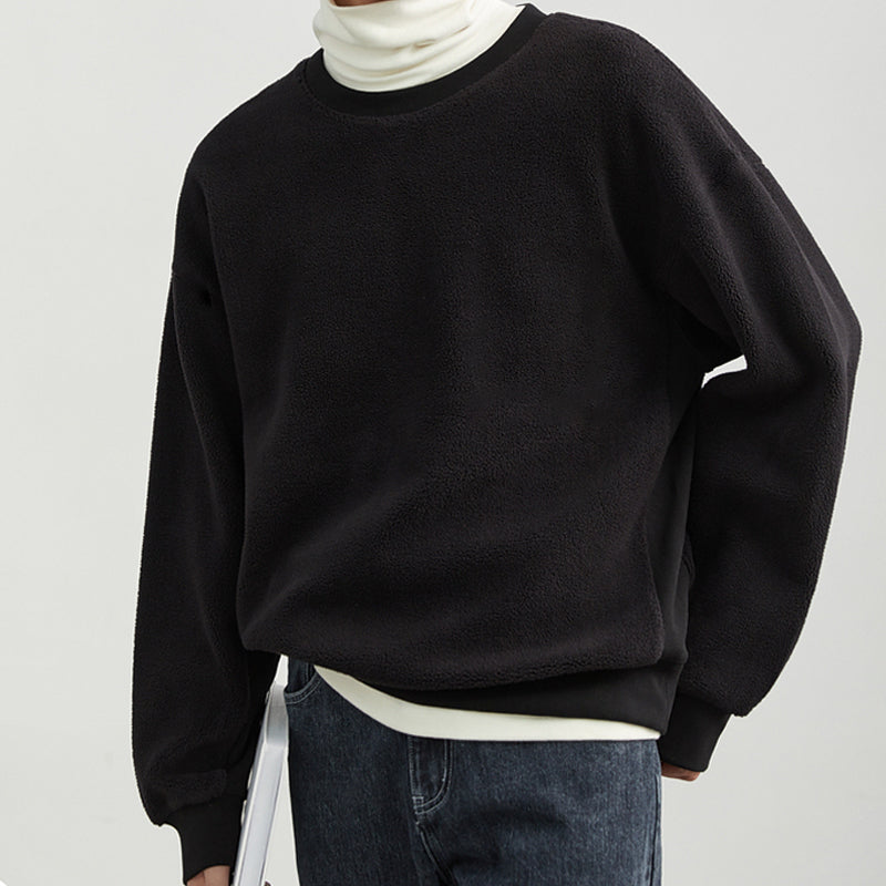 Men's Crew Neck Sherpa Sweatshirt