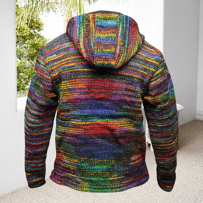 Warm Hooded Sweater Jacket