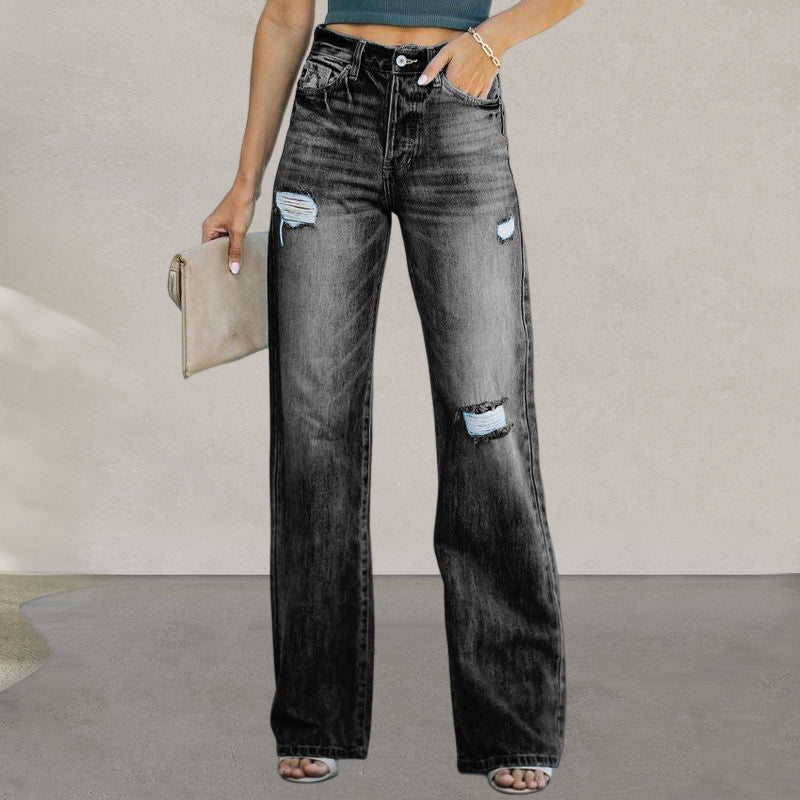 Casual Wide Leg Jeans For Women