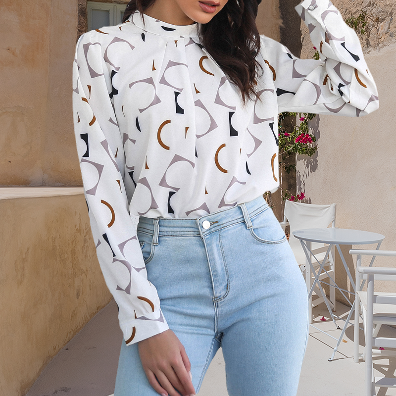 Long Sleeve Printed Shirt