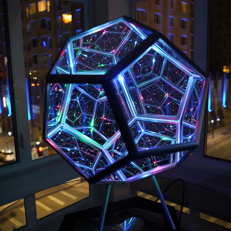 Infinite Dodecahedron Color Art Light