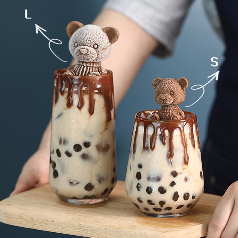 3D Teddy Bear Ice Cube Maker