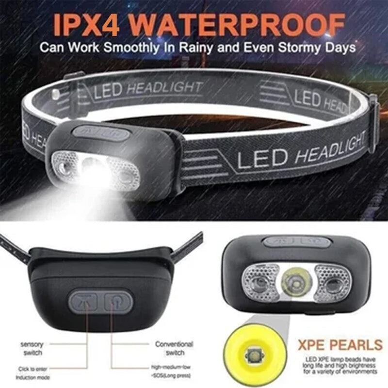 Charging Induction Adventure Emergency Headlights