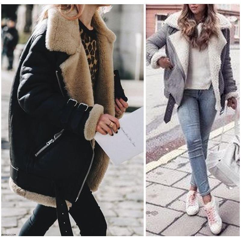 The Warm Casual Faux Fur Fleece Coat