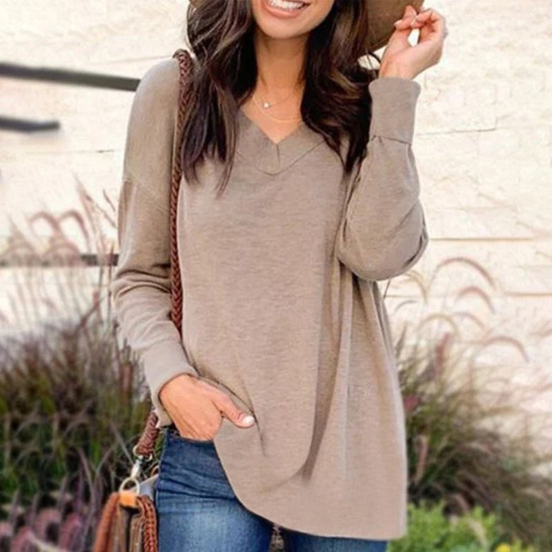 Long Sleeve V-Neck T-Shirt