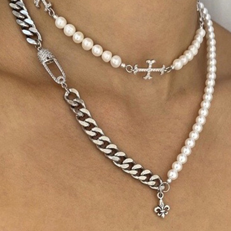 THE DIMIDIUM PEARLY CHAIN CHOKER